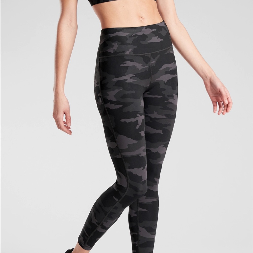 Athleta Black Camo Pants